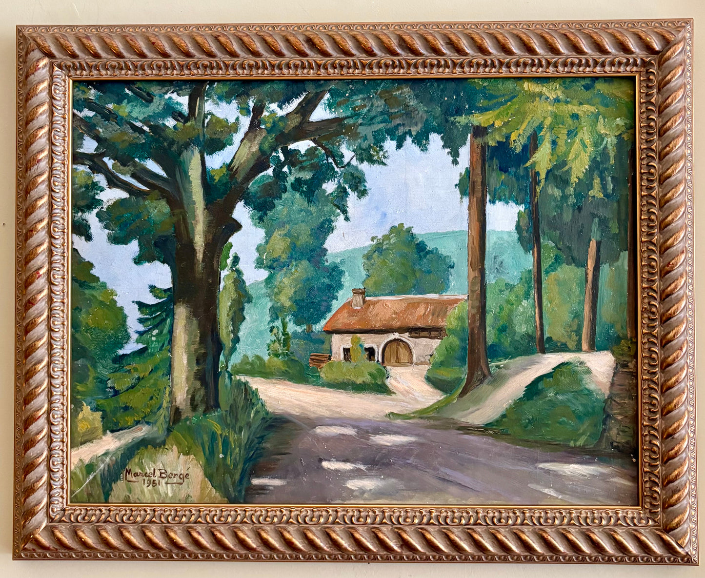 Oil painting by Marcel Bergé