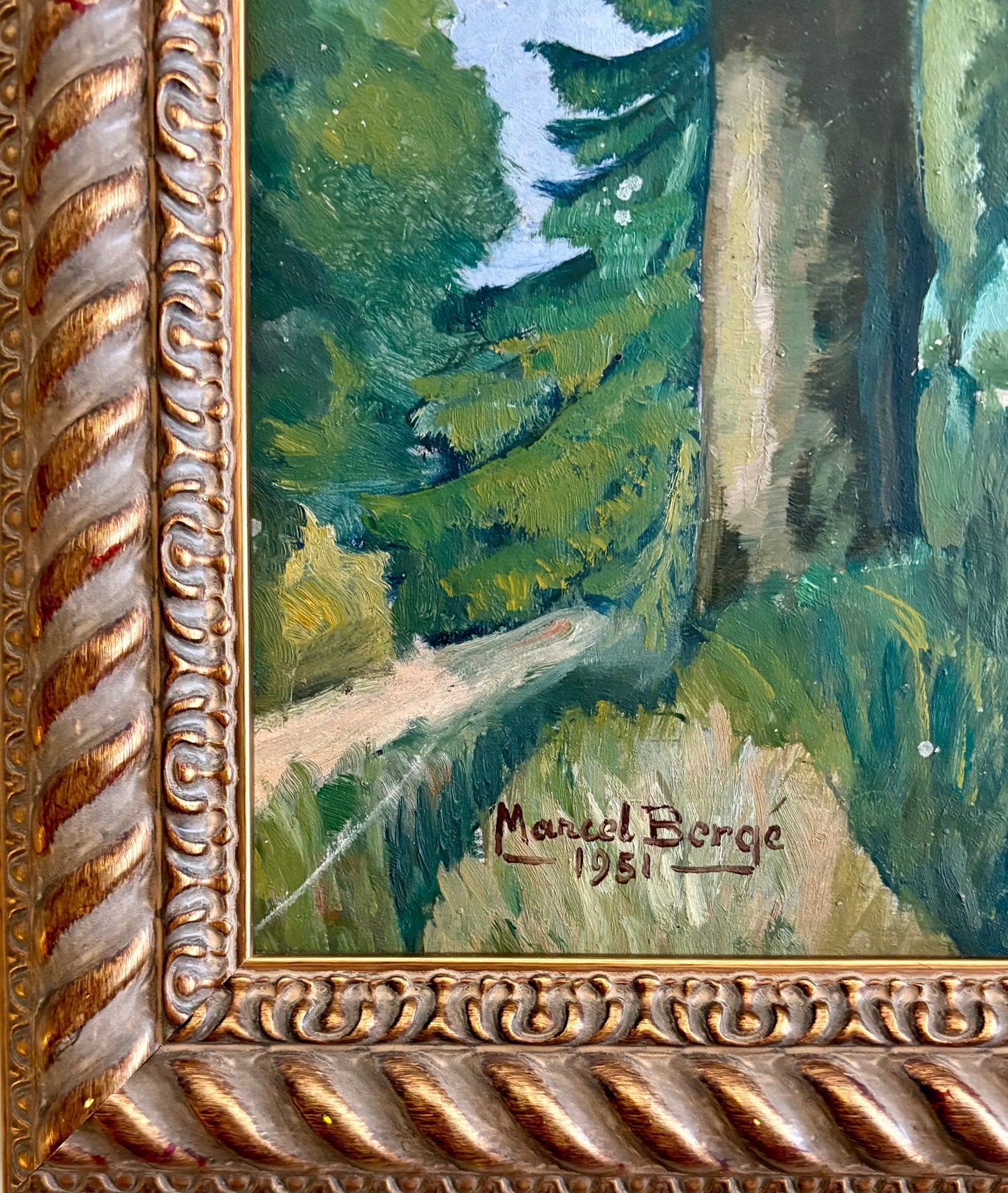Oil painting by Marcel Bergé