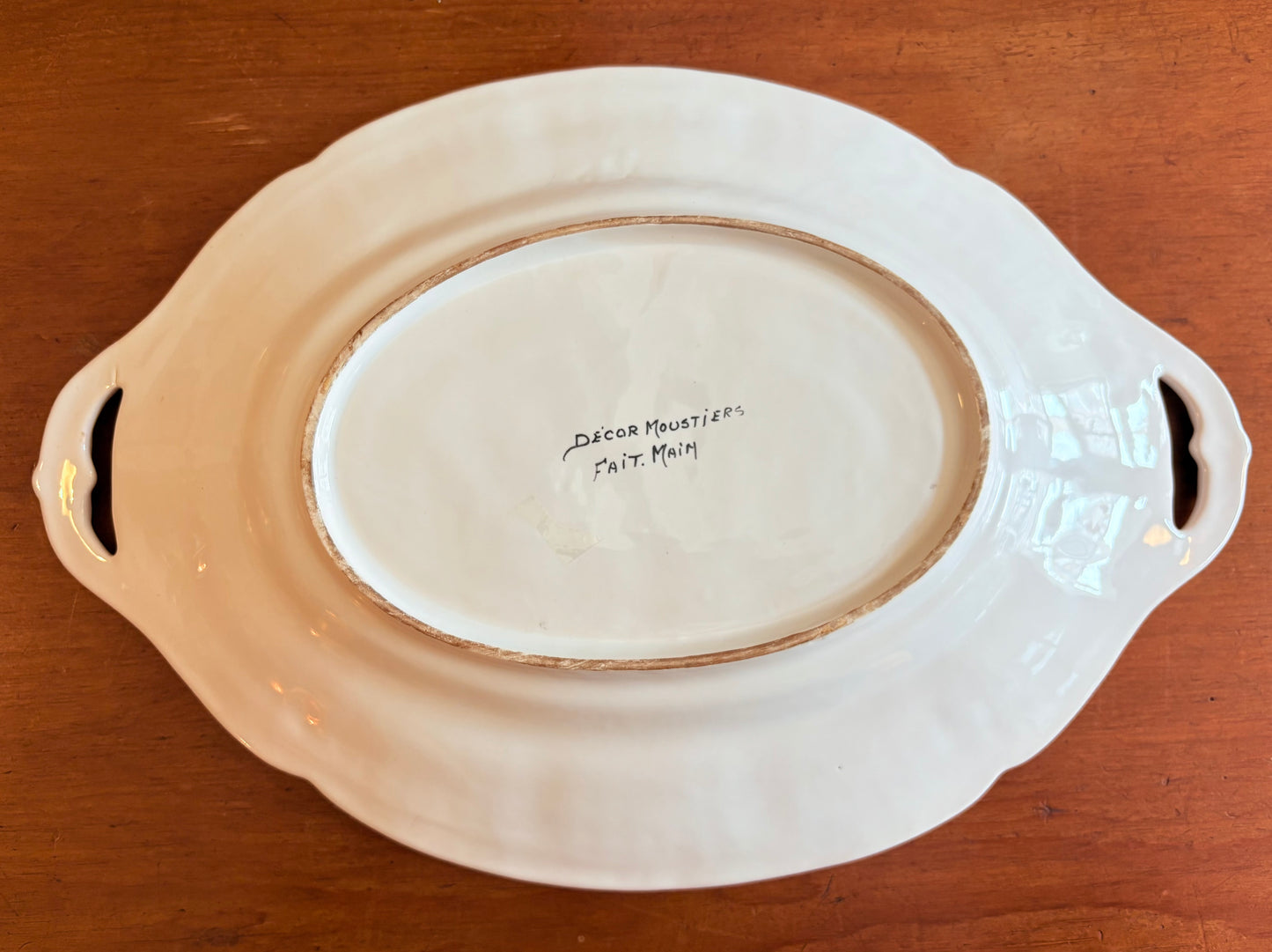 Moustiers hand painted faience platter