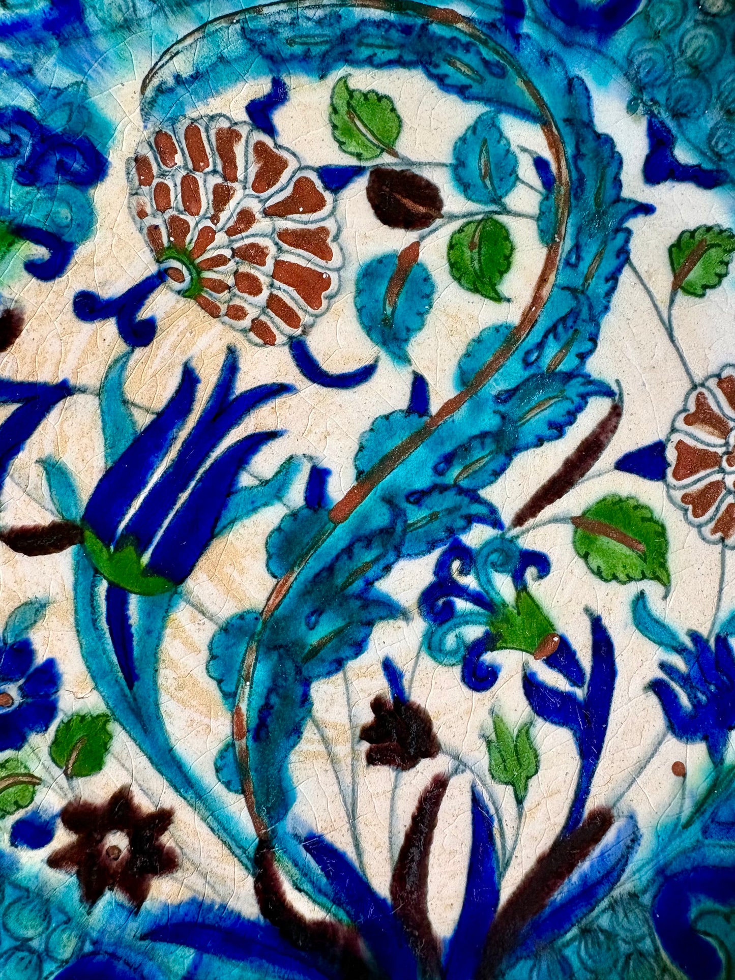 Blue Glazed Iznik Plate