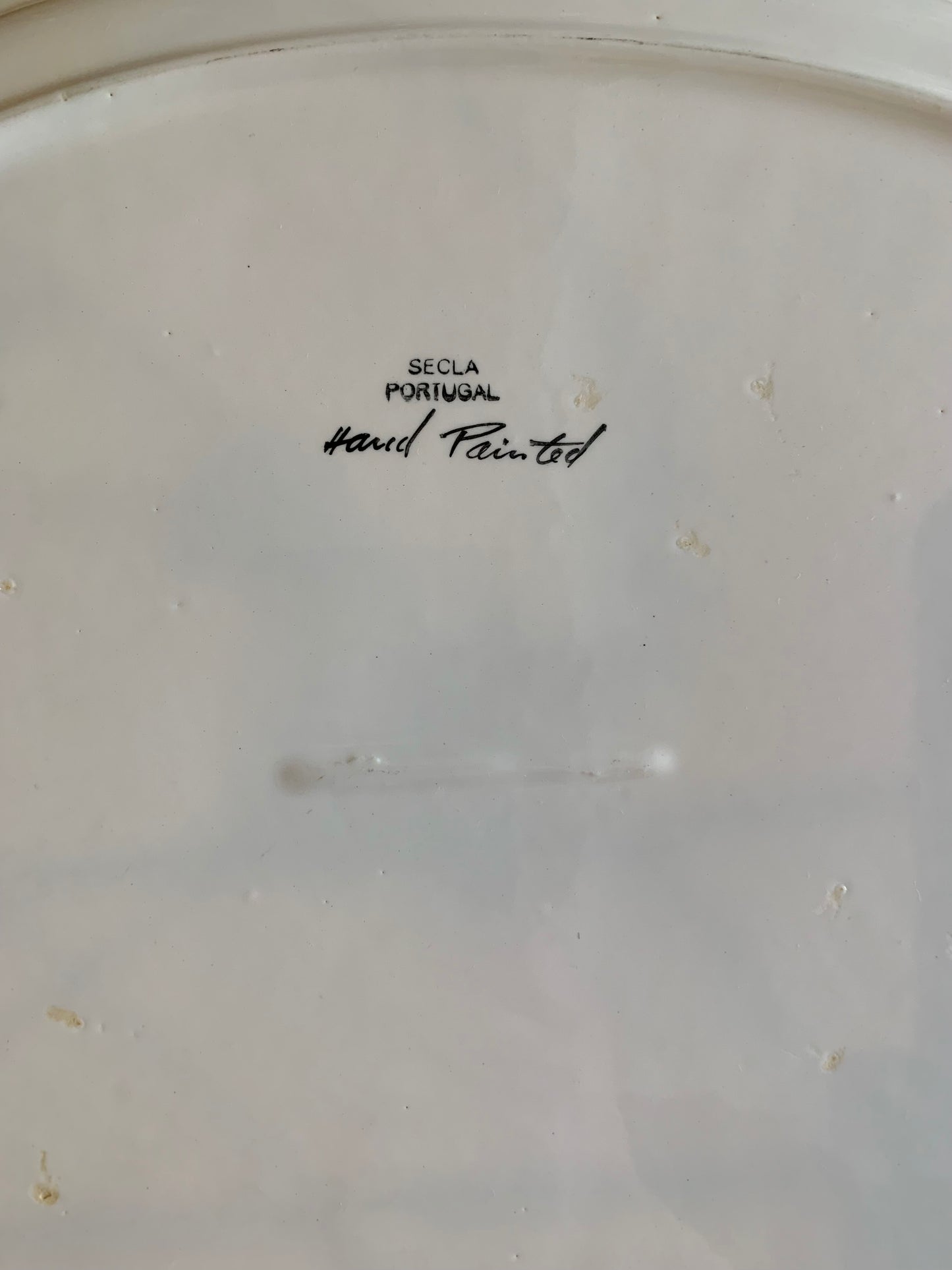 Blue and white Portuguese plate