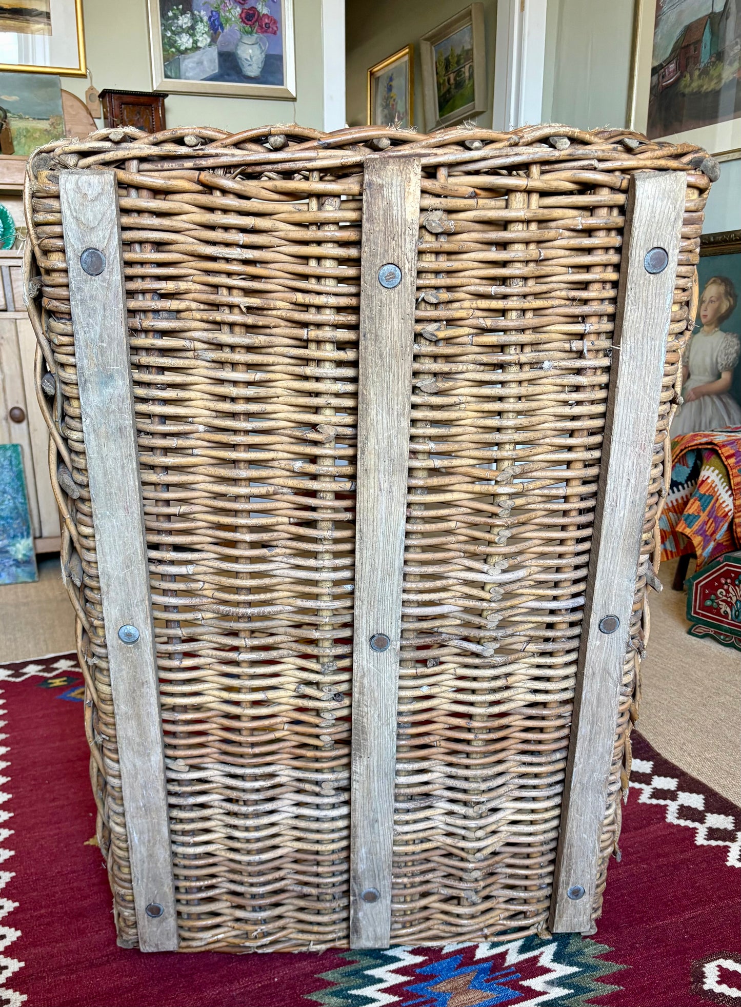 Large Victorian Mill Basket