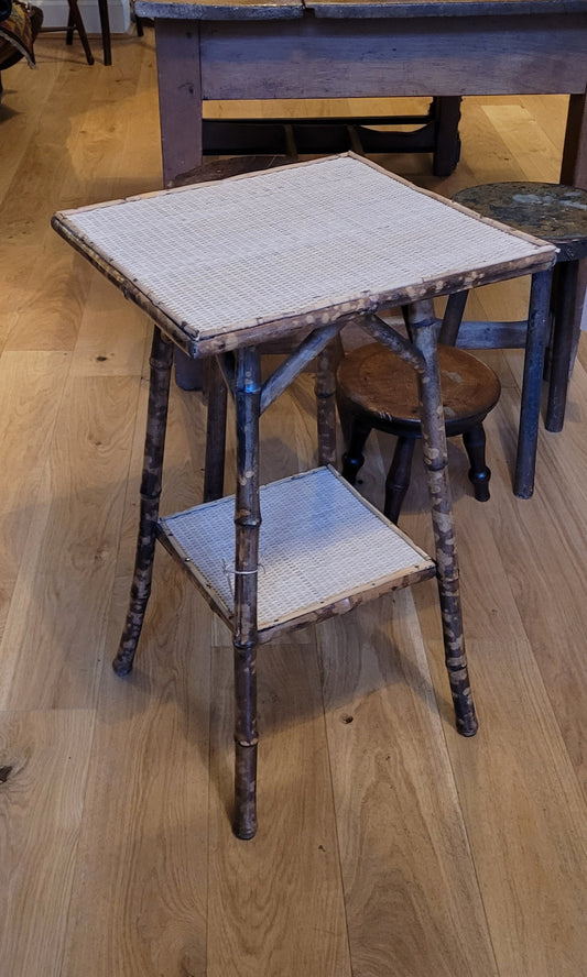 Antique Bamboo side table