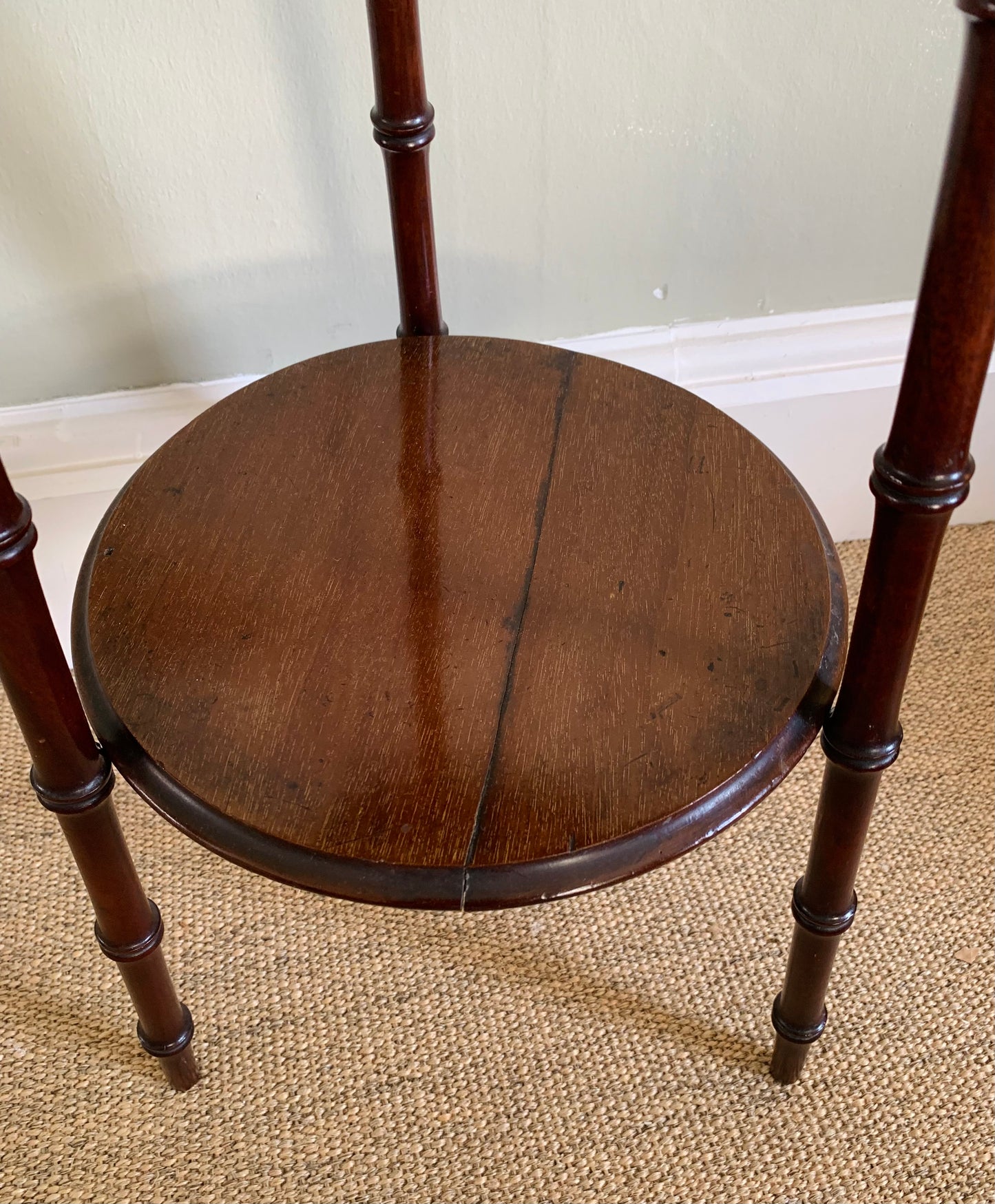Mahogany plant stand