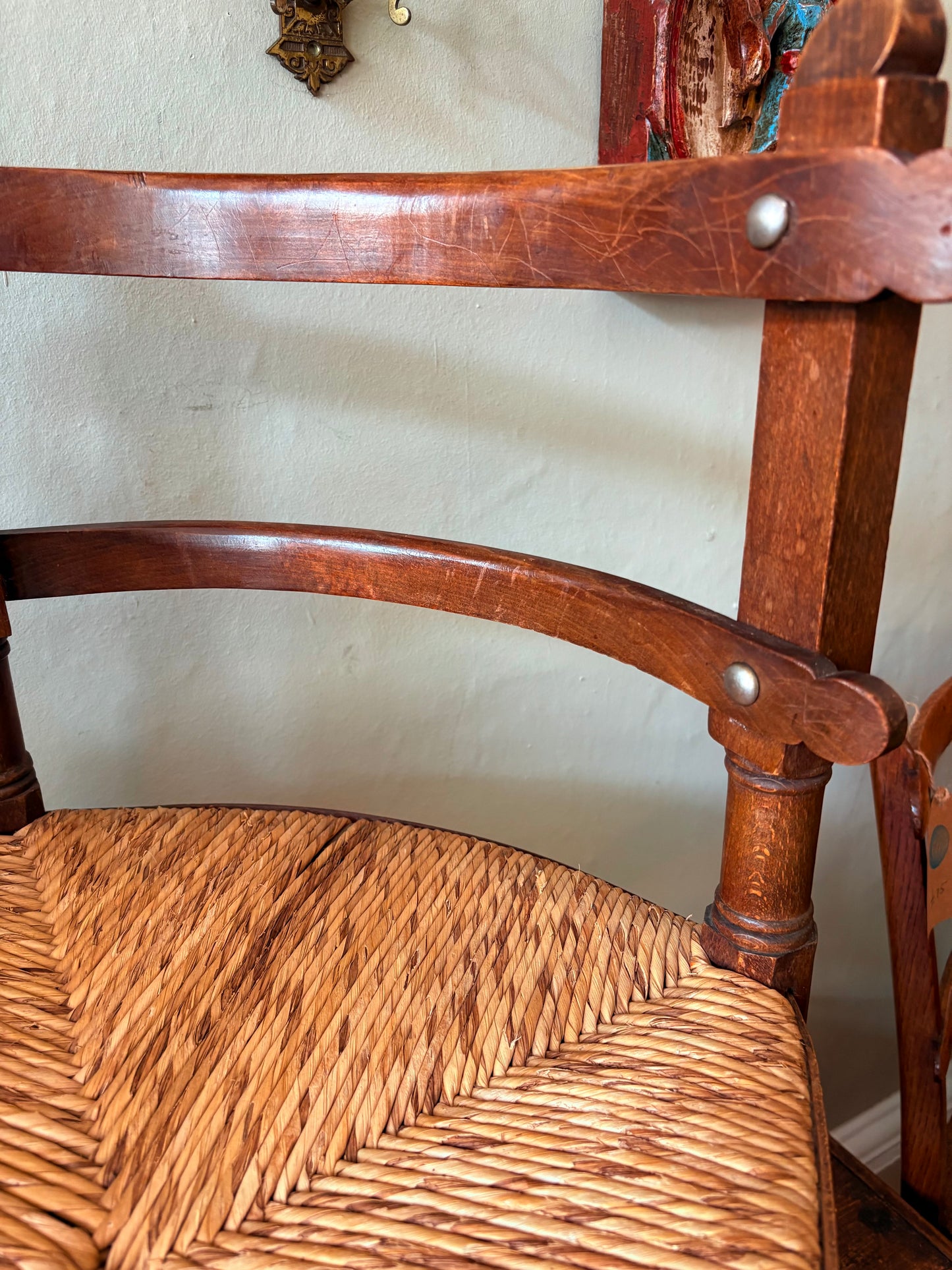 Bow backed corner chair