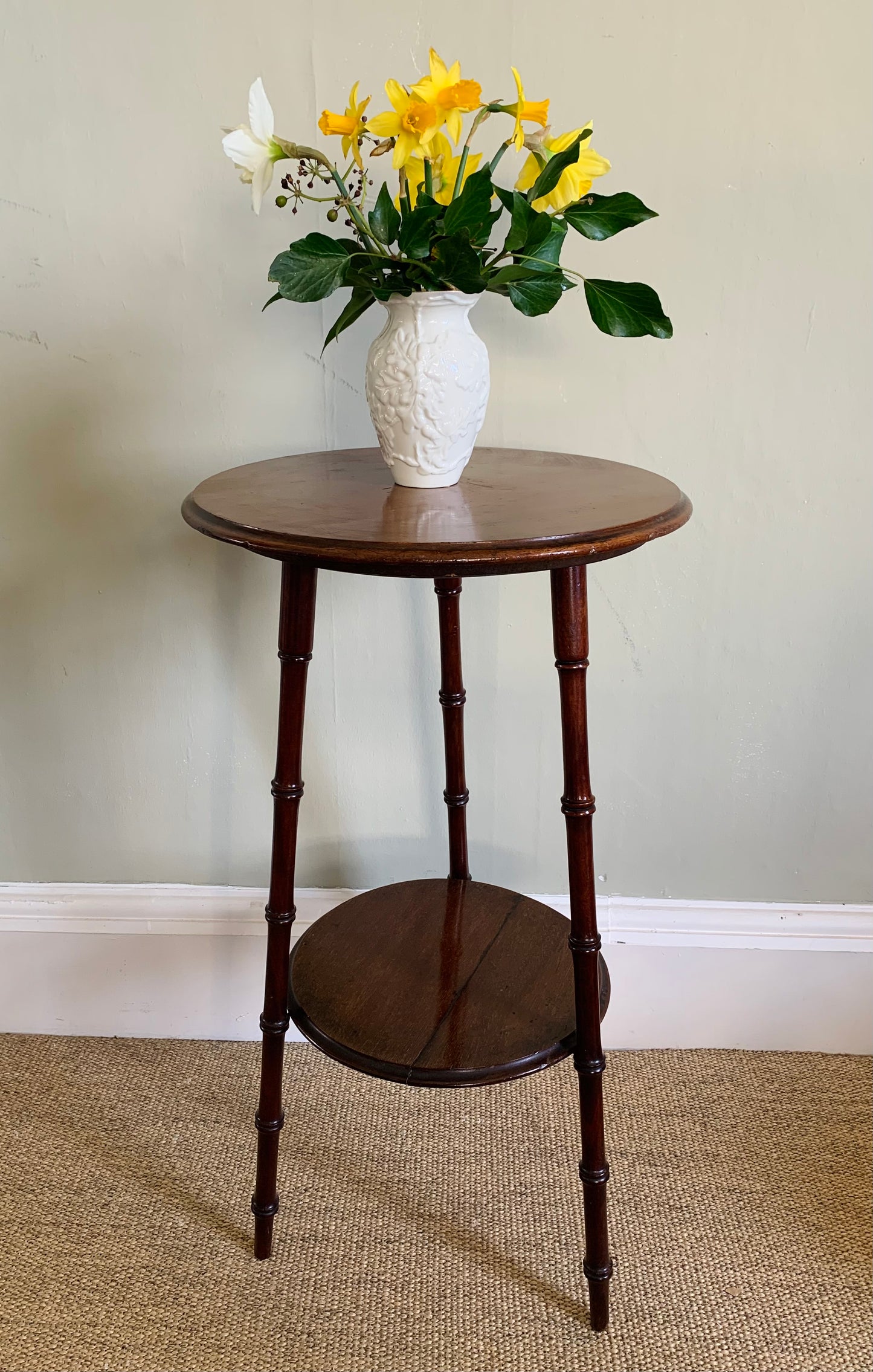 Mahogany plant stand