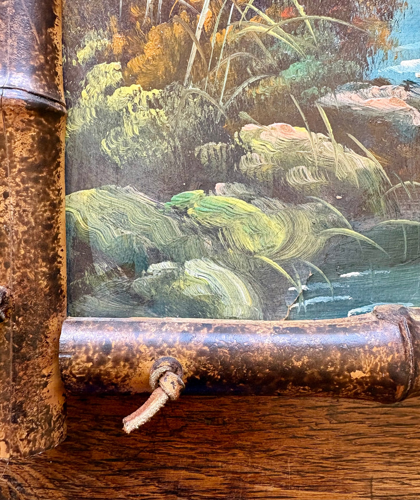 Japanese Oil on Card