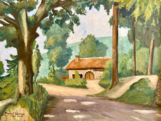 Oil painting by Marcel Bergé