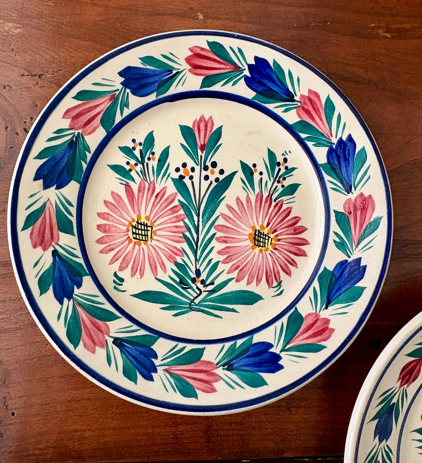 Antique Quimper plates