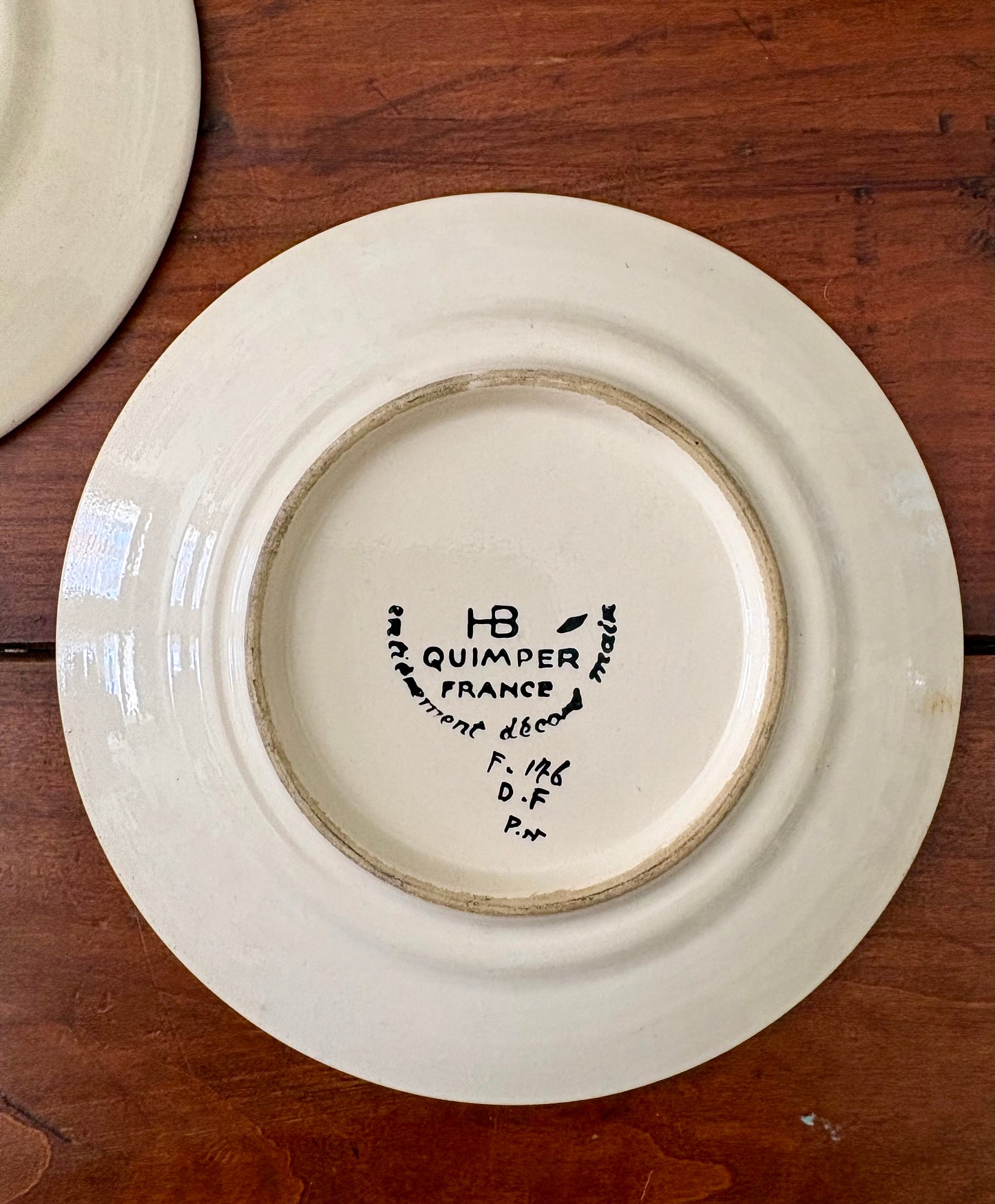 Antique Quimper plates