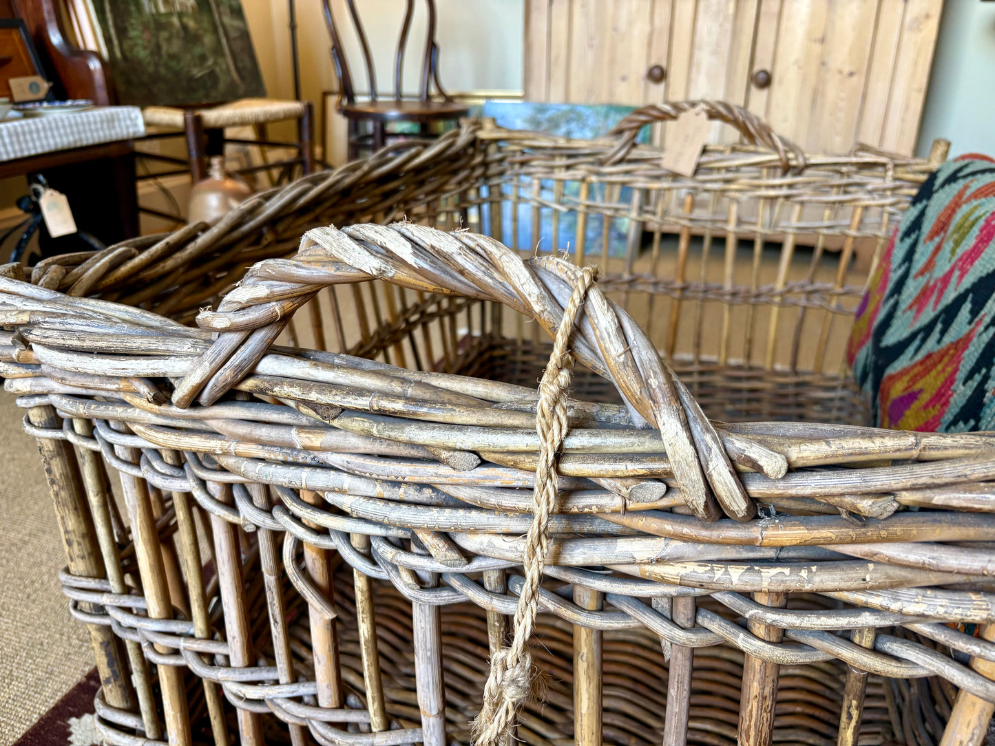 Large Victorian Mill Basket