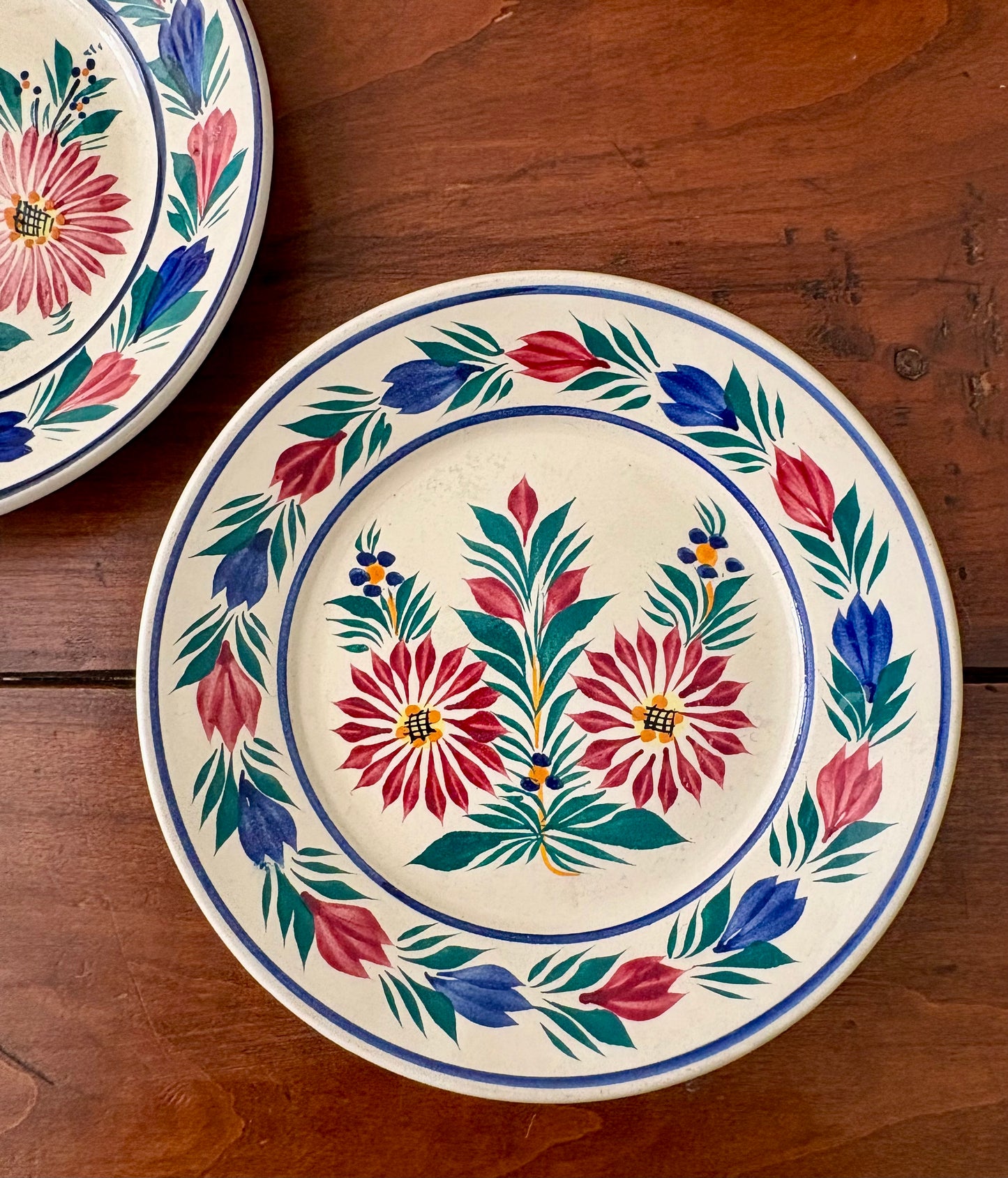 Antique Quimper plates