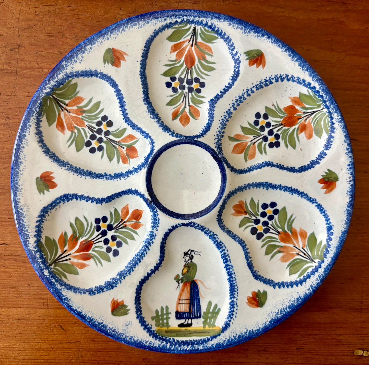 Quimper Oyster Plates