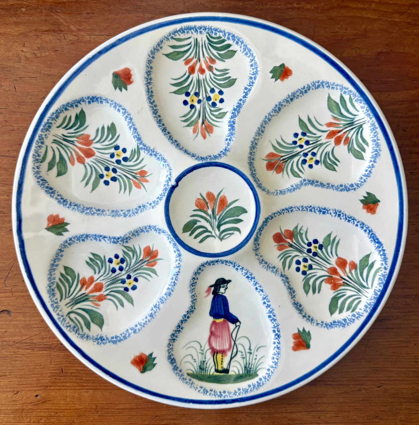 Quimper Oyster Plates
