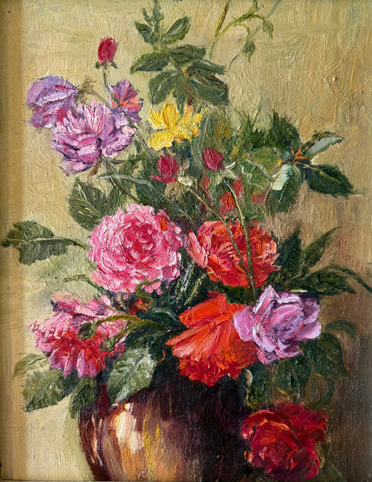 Framed Floral Oil
