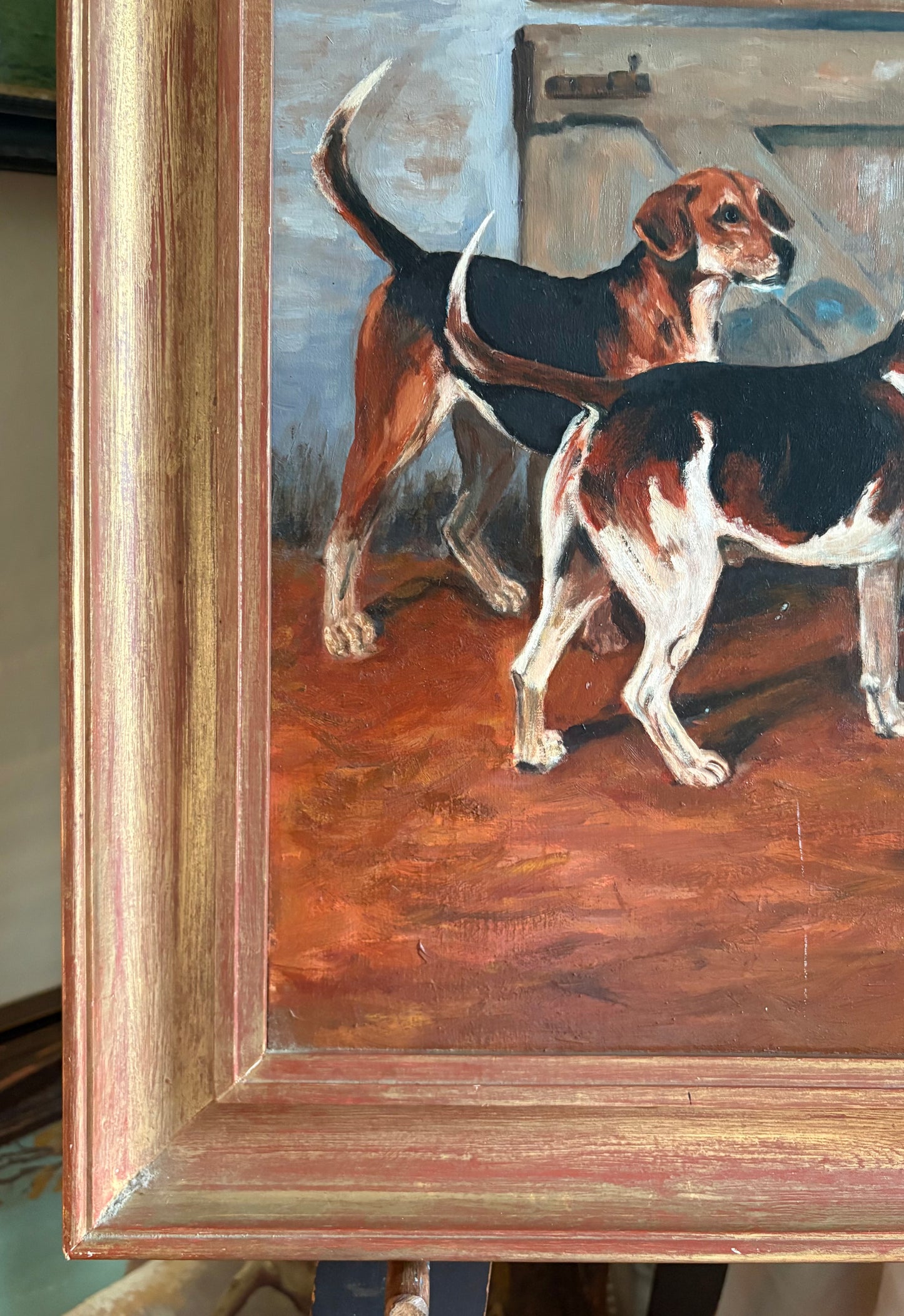 "Hounds" Oil Painting