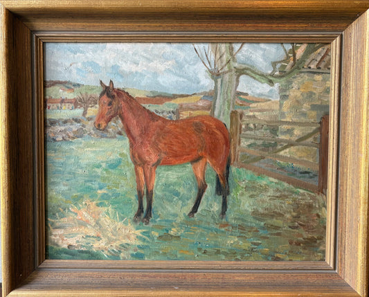 Naive Painting of a Horse
