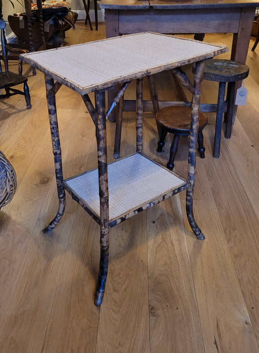Antique Bamboo side table